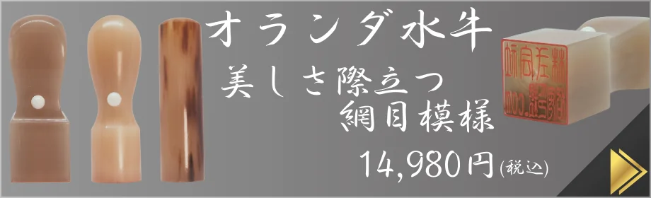 法人印鑑・個人開業オランダ水牛印鑑